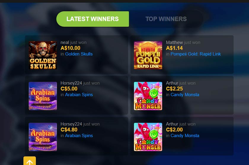 FastPay Casino latest winners